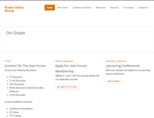 Tablet Screenshot of powerusers.org